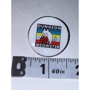 Dungeon Meowster RPG pin brooch